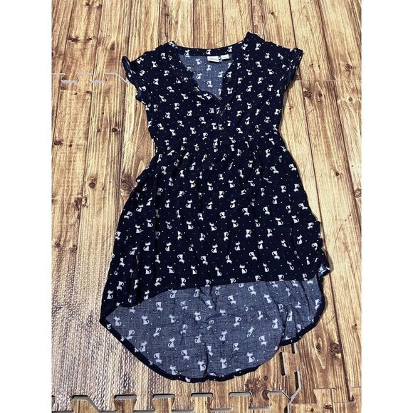 The Childrens Place Girl Toddler Dress Kitty Cats - Picture 2 of 6